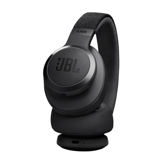 JBL Live 770NC - Black - Wireless Over-Ear Headphones with True Adaptive Noise Cancelling - Detailshot 2 image number null
